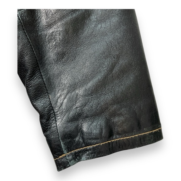 Vintage woman leather jacket with detachable lining XL - Picture 5 of 17